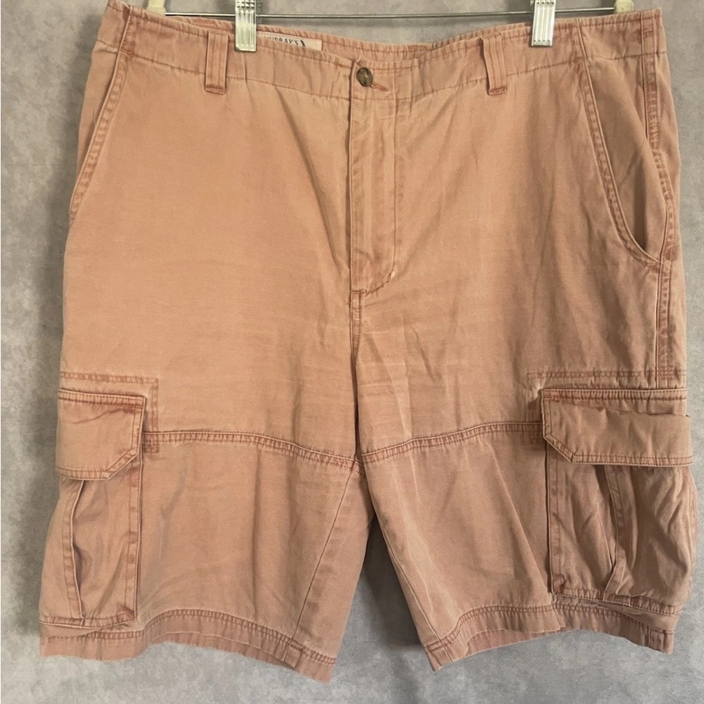 Murray’s Toggery Shop Nantucket Men’s 100% Cotton  Salmon Pink Cargo  Shorts W36